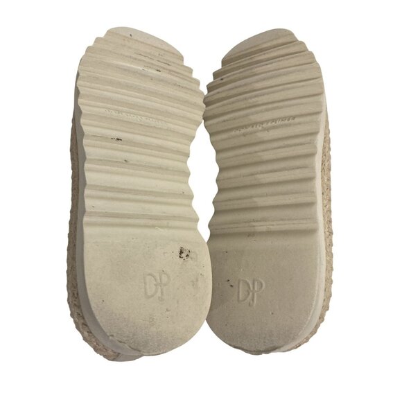 Donald J Pliner Women's Size 7.5 Beige Textured Slip-On Loafers shoes - Picture 7 of 7